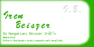 iren beiszer business card